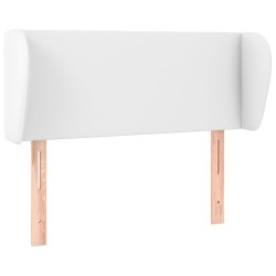 vidaXL Kopfteil mit Ohren Weiß 83x23x78/88 cm Kunstleder