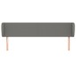 vidaXL Kopfteil mit Ohren Dunkelgrau 163x23x78/88 cm Stoff vidaXL Kopfteil mit Ohren Dunkelgrau 163x23x78/88 cm Stoff