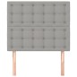 vidaXL Kopfteile 2 Stk. Hellgrau 100x5x78/88 cm Stoff vidaXL Kopfteile 2 Stk. Hellgrau 100x5x78/88 cm Stoff