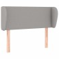 vidaXL Kopfteil mit Ohren Hellgrau 83x23x78/88 cm Stoff