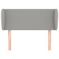 vidaXL Kopfteil mit Ohren Hellgrau 83x23x78/88 cm Stoff