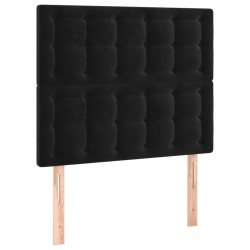 vidaXL Kopfteile 2 Stk. Schwarz 90x5x78/88 cm Samt
