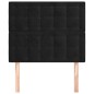 vidaXL Kopfteile 2 Stk. Schwarz 90x5x78/88 cm Samt