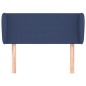 vidaXL Kopfteil mit Ohren Blau 93x23x78/88 cm Stoff vidaXL Kopfteil mit Ohren Blau 93x23x78/88 cm Stoff