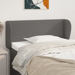 vidaXL Kopfteil mit Ohren Grau 93x23x78/88 cm Kunstleder