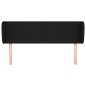 vidaXL Kopfteil mit Ohren Schwarz 147x23x78/88 cm Stoff vidaXL Kopfteil mit Ohren Schwarz 147x23x78/88 cm Stoff