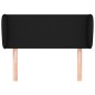 vidaXL Kopfteil mit Ohren Schwarz 93x23x78/88 cm Stoff vidaXL Kopfteil mit Ohren Schwarz 93x23x78/88 cm Stoff