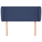 vidaXL Kopfteil mit Ohren Blau 83x23x78/88 cm Stoff vidaXL Kopfteil mit Ohren Blau 83x23x78/88 cm Stoff