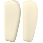vidaXL Kopfteil mit Ohren Creme 203x23x78/88 cm Kunstleder