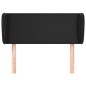 vidaXL Kopfteil mit Ohren Schwarz 93x23x78/88 cm Kunstleder vidaXL Kopfteil mit Ohren Schwarz 93x23x78/88 cm Kunstleder