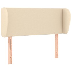 vidaXL Kopfteil mit Ohren Creme 83x23x78/88 cm Stoff