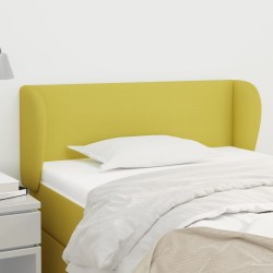 vidaXL Kopfteil mit Ohren Grün 93x23x78/88 cm Stoff