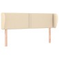 vidaXL Kopfteil mit Ohren Creme 147x23x78/88 cm Stoff vidaXL Kopfteil mit Ohren Creme 147x23x78/88 cm Stoff