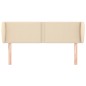 vidaXL Kopfteil mit Ohren Creme 147x23x78/88 cm Stoff vidaXL Kopfteil mit Ohren Creme 147x23x78/88 cm Stoff