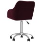 Esszimmerstühle 2 Stk. Drehbar Lila Stoff Esszimmerstühle 2 Stk. Drehbar Lila Stoff