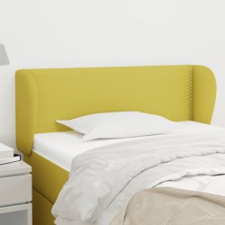 vidaXL Kopfteil mit Ohren Grün 93x23x78/88 cm Stoff