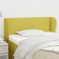 vidaXL Kopfteil mit Ohren Grün 93x23x78/88 cm Stoff