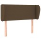vidaXL Kopfteil mit Ohren Dunkelbraun 93x23x78/88 cm Stoff vidaXL Kopfteil mit Ohren Dunkelbraun 93x23x78/88 cm Stoff