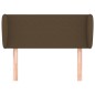 vidaXL Kopfteil mit Ohren Dunkelbraun 93x23x78/88 cm Stoff vidaXL Kopfteil mit Ohren Dunkelbraun 93x23x78/88 cm Stoff