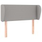 vidaXL Kopfteil mit Ohren Hellgrau 93x23x78/88 cm Stoff vidaXL Kopfteil mit Ohren Hellgrau 93x23x78/88 cm Stoff