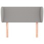 vidaXL Kopfteil mit Ohren Hellgrau 93x23x78/88 cm Stoff vidaXL Kopfteil mit Ohren Hellgrau 93x23x78/88 cm Stoff