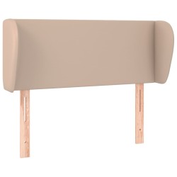 vidaXL Kopfteil mit Ohren Cappuccino-Braun 103x23x78/88 cm Kunstleder