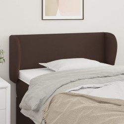 vidaXL Kopfteil mit Ohren Braun 83x23x78/88 cm Kunstleder