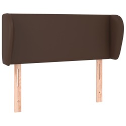 vidaXL Kopfteil mit Ohren Braun 83x23x78/88 cm Kunstleder