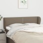 vidaXL Kopfteil mit Ohren Taupe 147x23x78/88 cm Stoff vidaXL Kopfteil mit Ohren Taupe 147x23x78/88 cm Stoff