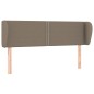 vidaXL Kopfteil mit Ohren Taupe 147x23x78/88 cm Stoff vidaXL Kopfteil mit Ohren Taupe 147x23x78/88 cm Stoff