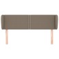 vidaXL Kopfteil mit Ohren Taupe 147x23x78/88 cm Stoff vidaXL Kopfteil mit Ohren Taupe 147x23x78/88 cm Stoff