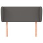 vidaXL Kopfteil mit Ohren Grau 93x23x78/88 cm Kunstleder