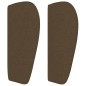 vidaXL Kopfteil mit Ohren Dunkelbraun 203x23x78/88 cm Stoff vidaXL Kopfteil mit Ohren Dunkelbraun 203x23x78/88 cm Stoff