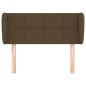 vidaXL Kopfteil mit Ohren Dunkelbraun 83x23x78/88 cm Stoff vidaXL Kopfteil mit Ohren Dunkelbraun 83x23x78/88 cm Stoff