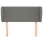 vidaXL Kopfteil mit Ohren Dunkelgrau 93x23x78/88 cm Stoff vidaXL Kopfteil mit Ohren Dunkelgrau 93x23x78/88 cm Stoff