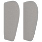 vidaXL Kopfteil mit Ohren Hellgrau 163x23x78/88 cm Stoff vidaXL Kopfteil mit Ohren Hellgrau 163x23x78/88 cm Stoff
