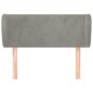vidaXL Kopfteil mit Ohren Hellgrau 93x23x78/88 cm Samt vidaXL Kopfteil mit Ohren Hellgrau 93x23x78/88 cm Samt