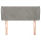 vidaXL Kopfteil mit Ohren Hellgrau 103x23x78/88 cm Samt vidaXL Kopfteil mit Ohren Hellgrau 103x23x78/88 cm Samt