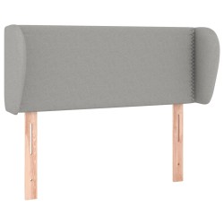 vidaXL Kopfteil mit Ohren Hellgrau 93x23x78/88 cm Stoff