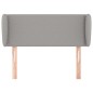 vidaXL Kopfteil mit Ohren Hellgrau 93x23x78/88 cm Stoff vidaXL Kopfteil mit Ohren Hellgrau 93x23x78/88 cm Stoff
