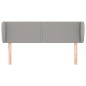 vidaXL Kopfteil mit Ohren Hellgrau 147x23x78/88 cm Stoff vidaXL Kopfteil mit Ohren Hellgrau 147x23x78/88 cm Stoff