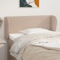 vidaXL Kopfteil mit Ohren Cappuccino-Braun 103x23x78/88 cm Kunstleder vidaXL Kopfteil mit Ohren Cappuccino-Braun 103x23x78/88 cm Kunstleder