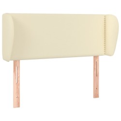 vidaXL Kopfteil mit Ohren Creme 83x23x78/88 cm Kunstleder