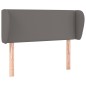 vidaXL Kopfteil mit Ohren Grau 103x23x78/88 cm Kunstleder