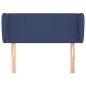 vidaXL Kopfteil mit Ohren Blau 93x23x78/88 cm Stoff vidaXL Kopfteil mit Ohren Blau 93x23x78/88 cm Stoff