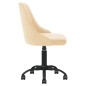 Esszimmerstühle 2 Stk. Drehbar Creme Samt Esszimmerstühle 2 Stk. Drehbar Creme Samt
