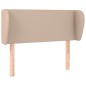 vidaXL Kopfteil mit Ohren Cappuccino-Braun 93x23x78/88 cm Kunstleder vidaXL Kopfteil mit Ohren Cappuccino-Braun 93x23x78/88 cm Kunstleder
