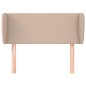 vidaXL Kopfteil mit Ohren Cappuccino-Braun 93x23x78/88 cm Kunstleder vidaXL Kopfteil mit Ohren Cappuccino-Braun 93x23x78/88 cm Kunstleder