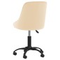 Esszimmerstühle 2 Stk. Drehbar Creme Samt Esszimmerstühle 2 Stk. Drehbar Creme Samt