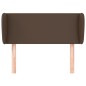 vidaXL Kopfteil mit Ohren Braun 103x23x78/88 cm Kunstleder vidaXL Kopfteil mit Ohren Braun 103x23x78/88 cm Kunstleder